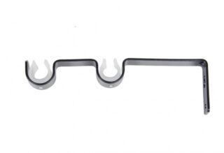 ТЕЛЕСКОП, кронштейн 2-рядный, 1 шт в упаковке, 19 см, черный