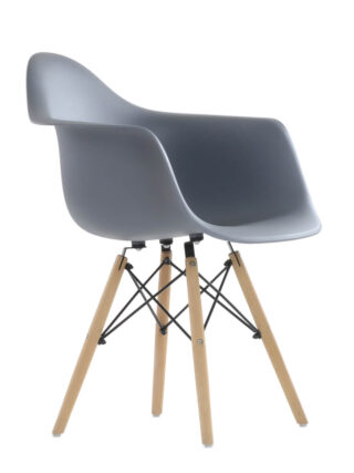EAMES, кресло c деревянными ножками, серый