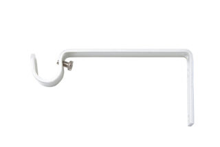 ТЕЛЕСКОП, кронштейн 1-рядный, 1 шт в упаковке, 19 см, белый