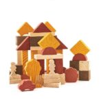 КИДС, деревянный конструктор, 105 деталей, осенние цвета