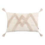 БОХО, чехол на подушку, 30х50 см, бежевый, геометрия