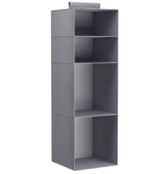 СПЕЙСИО, органайзер подвесной, 30x94x30 см, полиэстер, цвет гранит