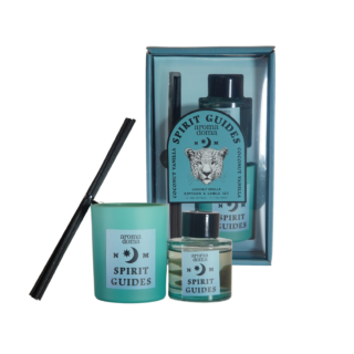 АРОМА МУЗА, набор диффузор и свеча, кокос и ваниль