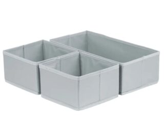 СЕЙРА, набор органайзеров, 3 предмета, серый