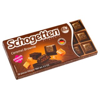 ШОГЕТТЕН, молочный шоколад с начинкой, карамельный крем брауни, 100 г