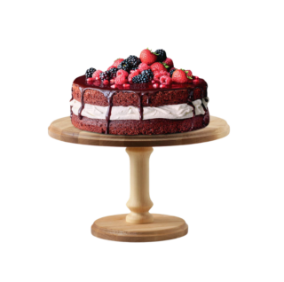 АДЕЛИКА, деревянная подставка под торт, 30х20 см, берёза