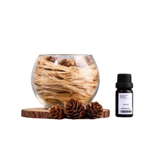 АРОМА, набор ваза-саше и аромамасло, красное помело с шишками