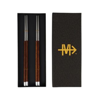 ВОСТОК Магистро, набор палочек для суши, 2 пары, 25 см, дерево/сталь