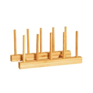 СТАНДАРТ, подставка для разделочных досок и крышек, 4 места, 22x10см, бамбук