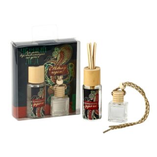 АРОМА ЗМЕЯ, набор диффузоров для дома и авто, чёрный лёд, 10 мл