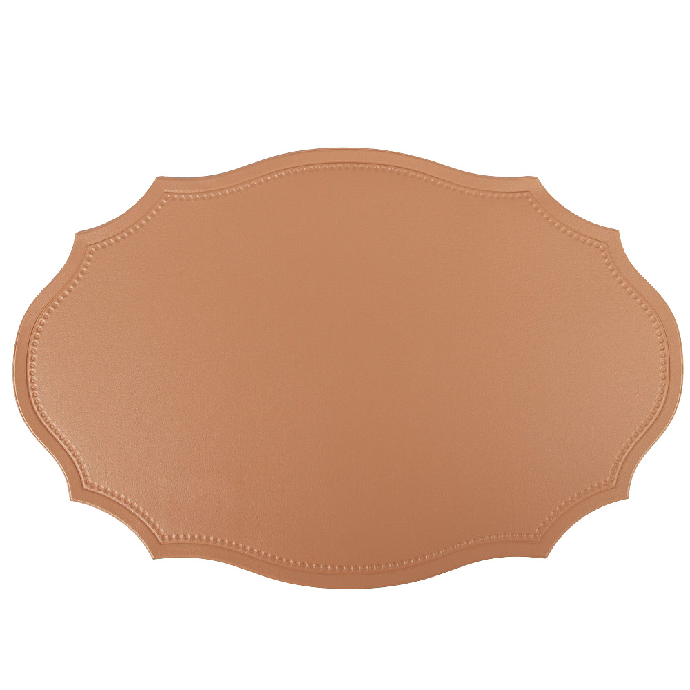 Экокожа, салфетка сервировочная, 45х30 см, бежевый Экокожа, салфетка сервировочная, 45х30 см, бежевый