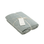 ВАФФЛ, плед, 130х180 см, зеленый, клетка