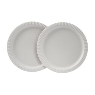 ДЖАРВА ЛОЗАНН, набор тарелок, 2 шт, фарфор, 25 см, светло-серый