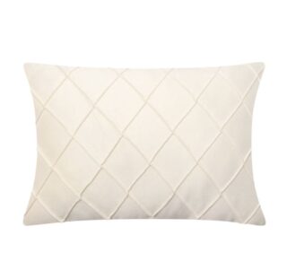 СОЛО, подушка декоративная, 30х50 см, велюр, белый