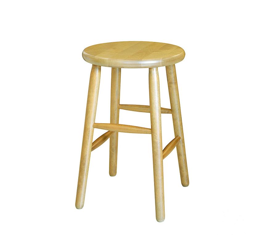 МОДЕРН, табурет полубарный из массива берёзы, 55 см, натуральный МОДЕРН, табурет полубарный из массива берёзы, 55 см, натуральный