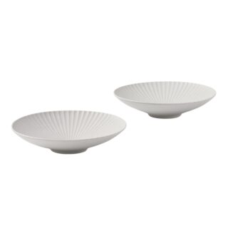 ДЖАРВА ЛОЗАНН, набор салатников, 2 шт, фарфор, 600 мл, 21,5 см, светло-серый