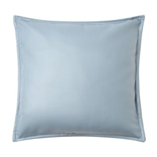 ЭКОСКИН, чехол на подушку, 45х45 см, кожзам, серо-синий