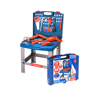 КИДС, игровой набор в чемодане, рабочий верстак, 69 предметов