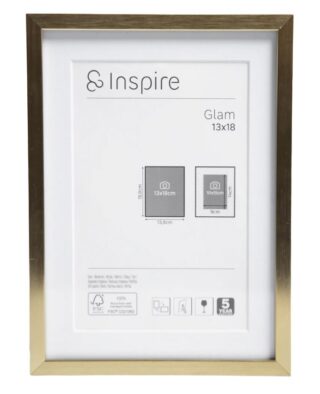 ГЛЭМ БРАСС, рамка, 13х18 см, алюминий, золото