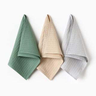 СТАНДАРТ, набор полотенец кухонных, 35х60 см, 3 шт, хлопок, разноцветный