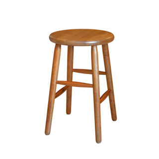 МОДЕРН, табурет полубарный из массива берёзы, 55 см, орех