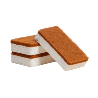 ЭКО, набор губок для посуды, 3 шт, целлюлоза, кокосовый абразив