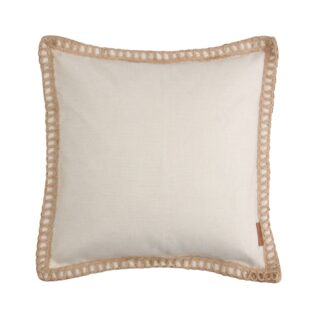 СОФИЛАЙН, чехол на подушку, хлопок, окантовка по краю, 43х43 см, бежевый