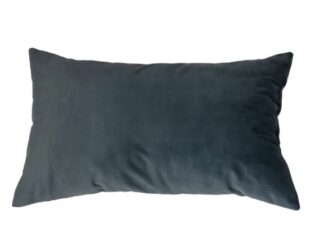 ВЕЛЮТТО, подушка, 30x50 см, велюр, темно-серый