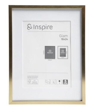 ГЛЭМ БРАСС, рамка, 18х24 см, алюминий, золото