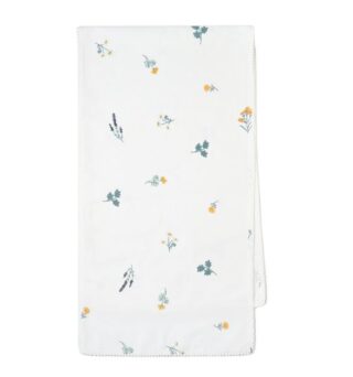 ПОЛЕВЫЕ ЦВЕТОЧКИ, дорожка на стол, 40х146см, хлопок, белый