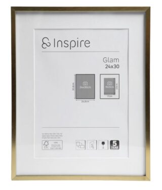 ГЛЭМ БРАСС, рамка, 24х30 см, алюминий, золото