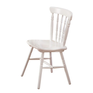 КЛАССИКА, стул из массива берёзы, белый