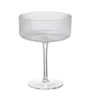 ОРИОН, бокал стеклянный, 300 мл, золотая отводка