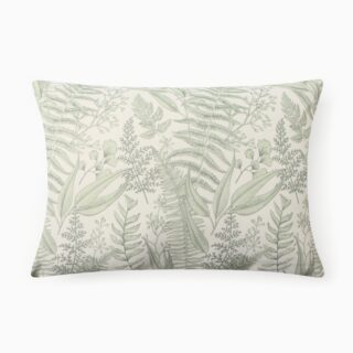 ЛИСТВА, подушка декоративная, 40х60 см, зеленый
