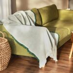 ВАФФЛ, плед, 130х180 см, зеленый, клетка