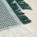 ВАФФЛ, плед, 130х180 см, зеленый, клетка