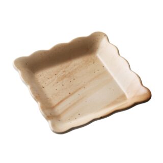 САМОЦВЕТ, тарелка квадратная, 14 см, бежевый