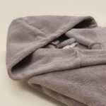 СОФТ МИСТ, халат махровый с капюшоном, женский, р 48, светло-серый