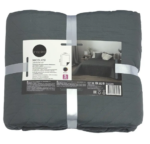 НИКОЛОСИ, покрывало, микрофибра, 240x200 см, графит