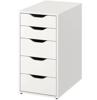 ИНГАР, тумба с 5 ящиками, белый, М