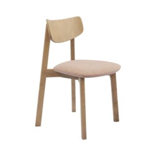 ВЕГА, стул из массива березы, мягкое сидение, дуб/карамель