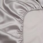 ТЕНСЕЛЬ, простыня на резинке, 140х200+30 см, тенсель, светло-серый