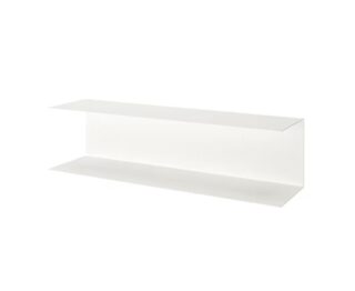 БОТКИРКА, двойная полка со скрытым креплением, 80х20 см, белый