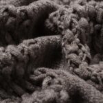 ГРЕЙ НИТ, плед вязаный, 130х170 см, серый