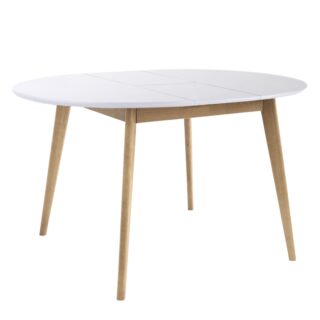 ОРИОН Classic+, стол раздвижной, 100/130х76 см, дуб/белый