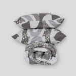 ЙЕРРНА, пододеяльник и наволочка, 150х200/50х70см, серый/абстракция, перкаль