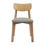 ВЕГА, стул из массива березы, мягкое сидение, дуб/сильвер