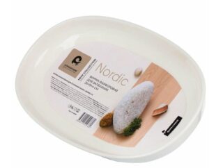 НОРДИК, форма для запекания, фарфор, 30х19х4 см, белый