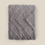 ХОУМ, плед-покрывало, 150х200 см, хлопок, серый