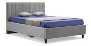 МЕРЛА, мягкая кровать с подъемным механизмом, 160х200 см, серый, М4
